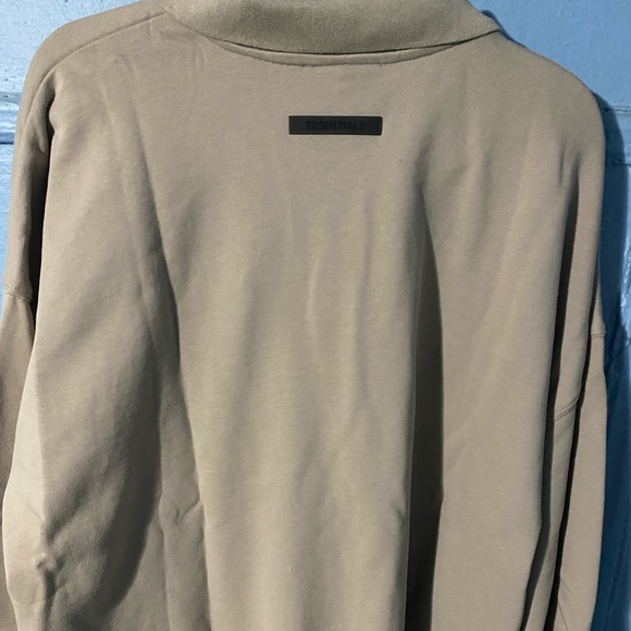 Fear of God Essentials Tan Long Sleeve Polo - Picture 10 of 12